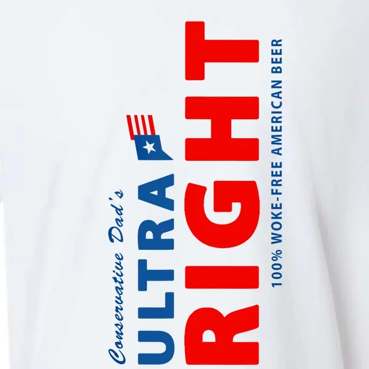 Conservative Dads Ultra Right 100% Work Free American Beer Sueded Cloud Jersey T-Shirt