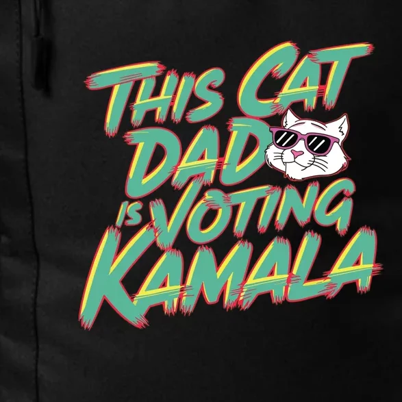 Cat Dad Voting Kamala Harris For President 2024 Vote Blue Daily Commute Backpack