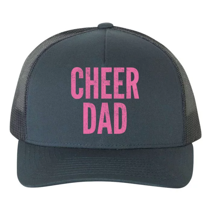 Cheer Dad Vintage Retro Cheerleading Matching Parents Pink Gift Yupoong Adult 5-Panel Trucker Hat