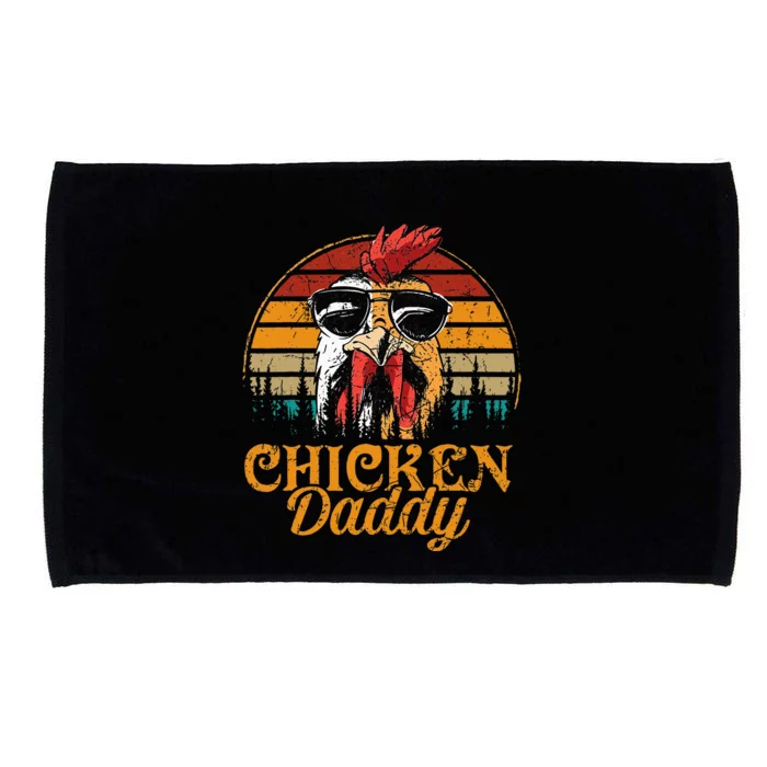 Chicken Daddy Vintage Poultry Farmer Funny Fathers Day Microfiber Hand Towel