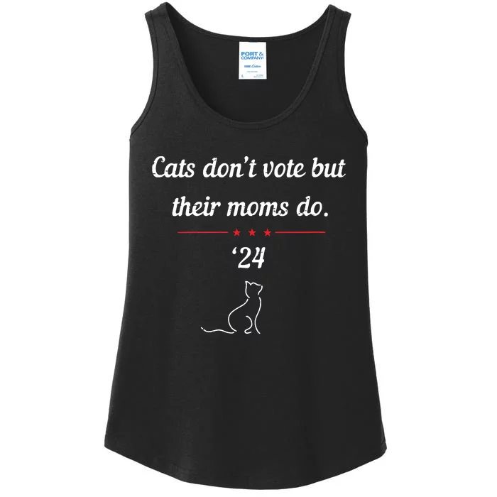 Cats Dont Vote But Their Moms Do President 2024 Election Ladies Essential Tank