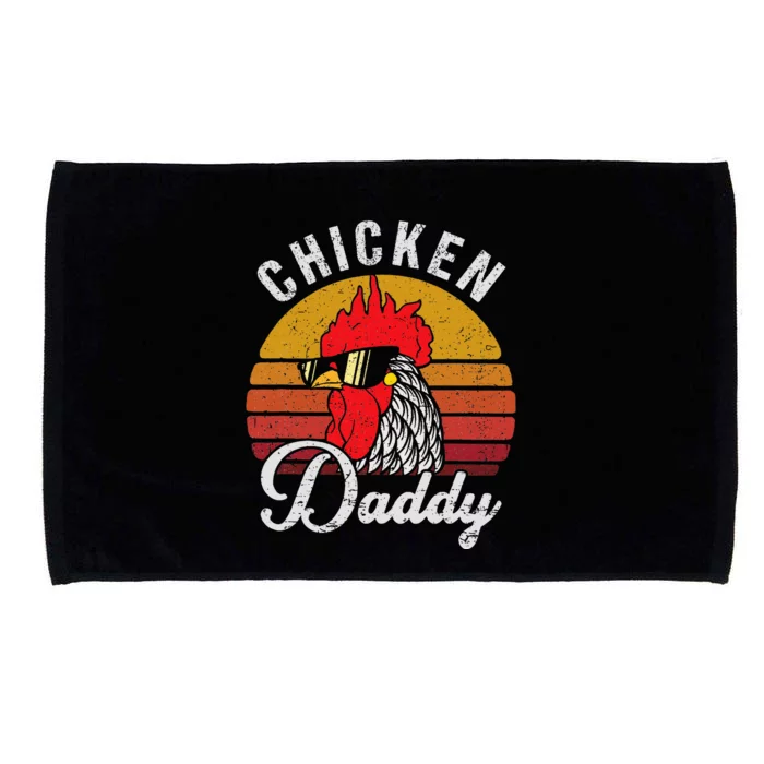 Chicken Daddy Vintage Style Chicken Dad Poultry Funny Farmer Microfiber Hand Towel