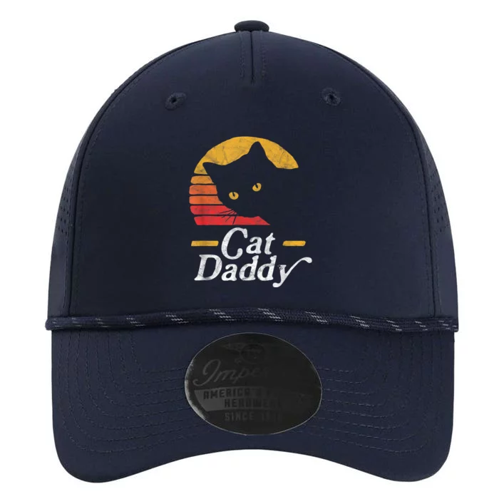 Cat Daddy Vintage Eighties Style Cat Retro Distressed Performance The Dyno Cap