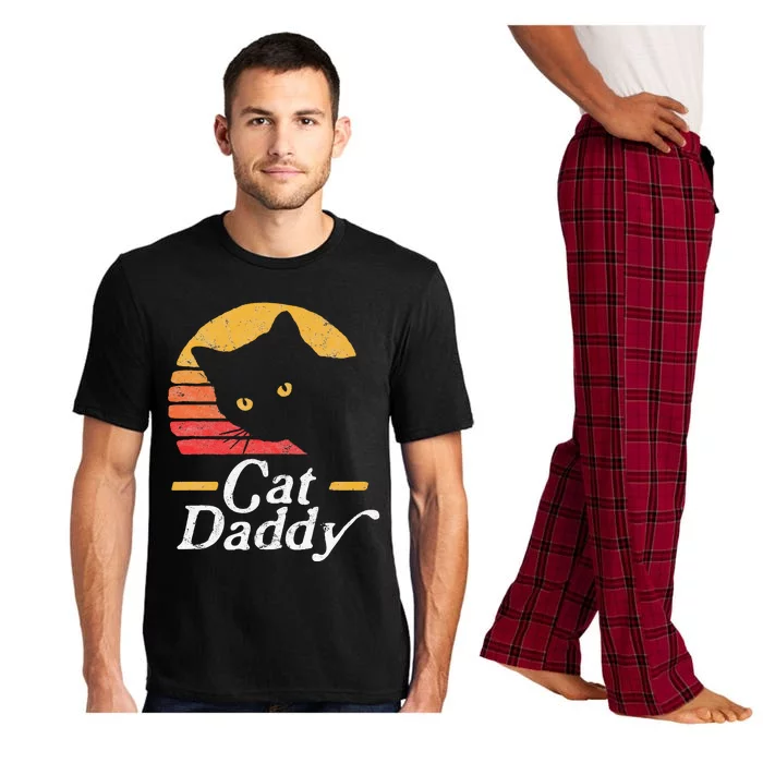 Cat Daddy Vintage Eighties Style Cat Retro Distressed Pajama Set