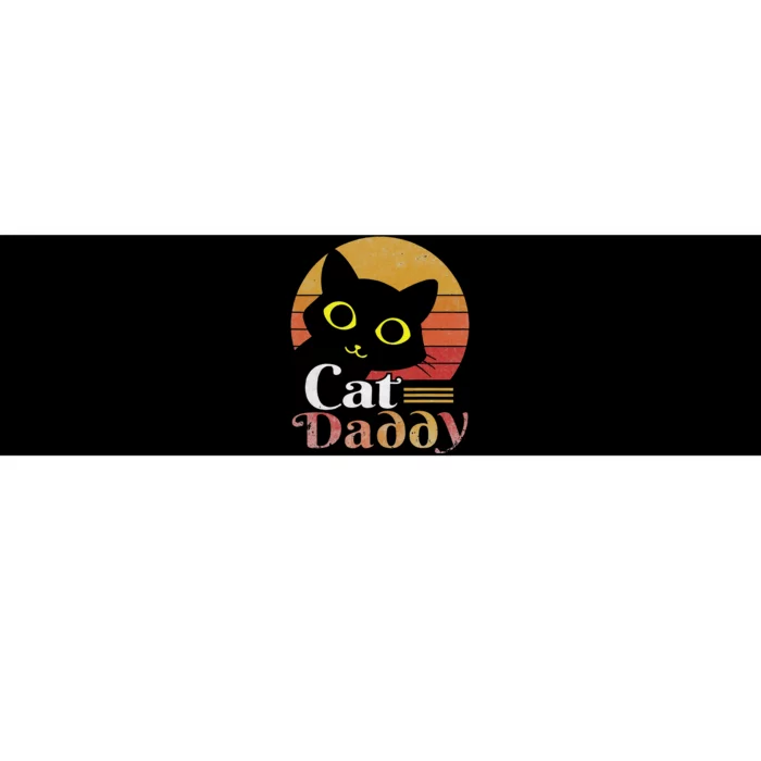 Cat Daddy Vintage Eighties Style Cat Retro Distressed Bumper Sticker