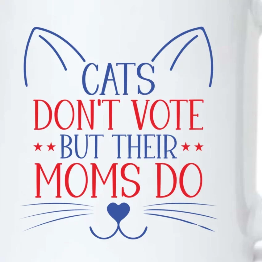 Cats DonT Vote But Their Moms Do Kamala Harris Walz 2024 Black Color Changing Mug