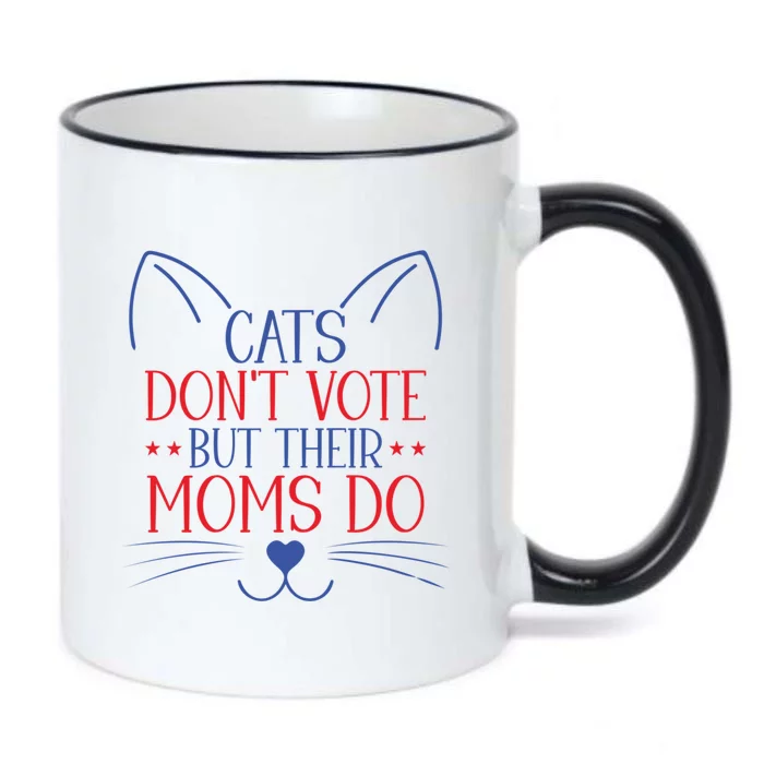 Cats DonT Vote But Their Moms Do Kamala Harris Walz 2024 Black Color Changing Mug