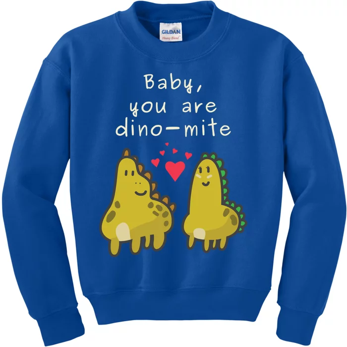 Cute Dinosaur Valentine's Day Gift You Are Dino Mite Gift Kids Sweatshirt