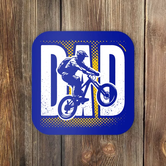 Cycling Dad Vintage Mountain Bike Lover FatherS Day Gift Coaster