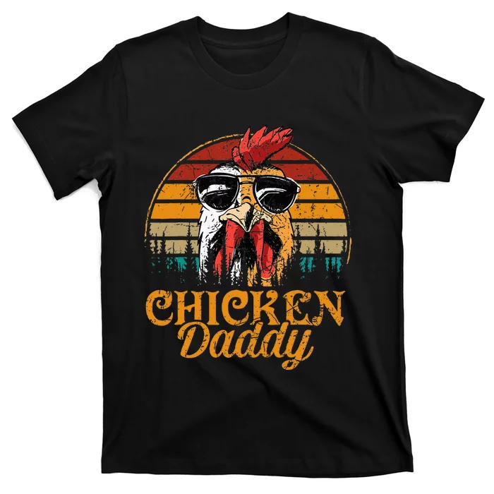 Chicken Daddy Vintage Poultry Farmer Fathers Day T-Shirt