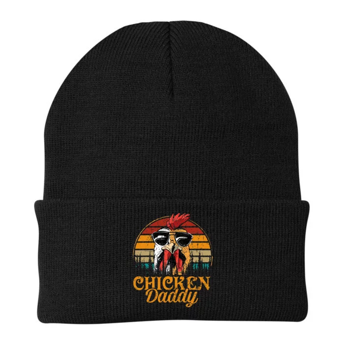 Chicken Daddy Vintage Poultry Farmer Fathers Day Knit Cap Winter Beanie