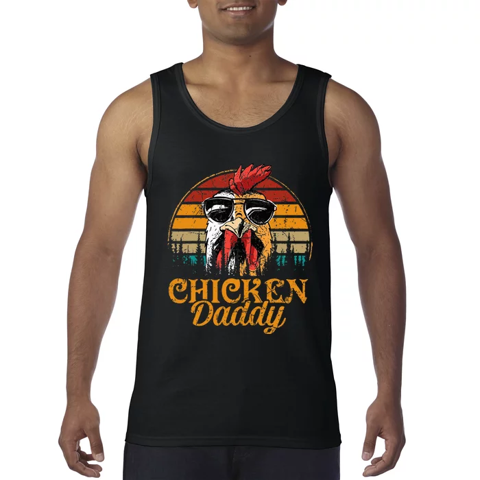 Chicken Daddy Vintage Poultry Farmer Fathers Day Tank Top