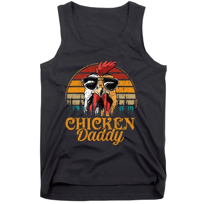 Chicken Daddy Vintage Poultry Farmer Fathers Day Tank Top