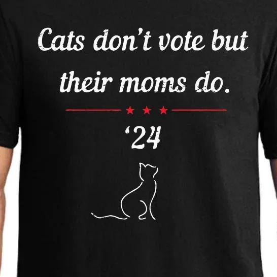 Cats DonT Vote But Their Moms Do President 2024 Election Pajama Set