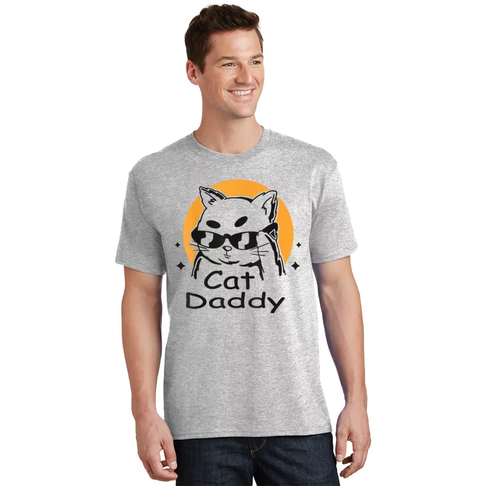 Cat Daddy Vintage Eighties Style Cat Retro Distressed T-Shirt