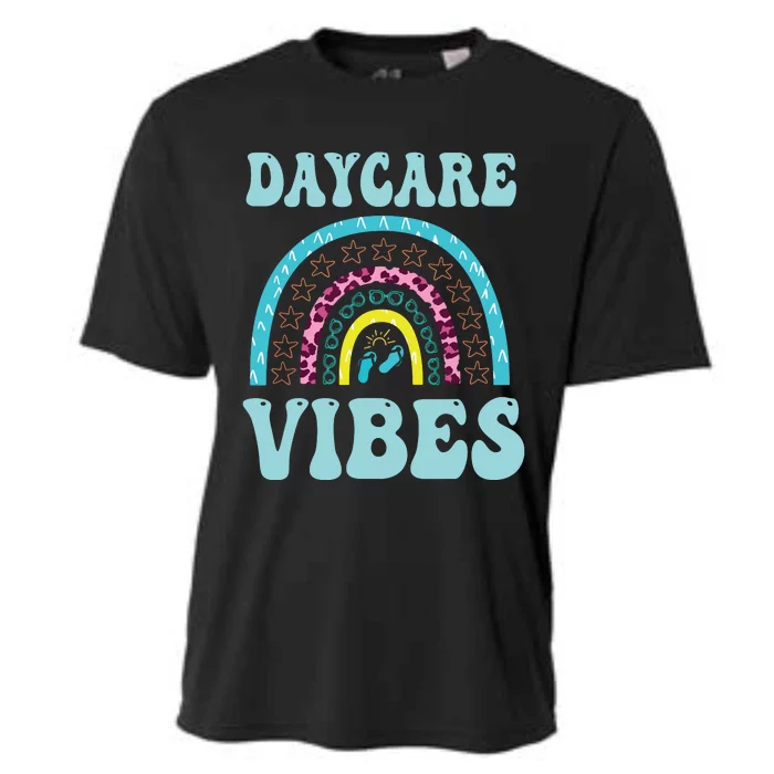 Cute Daycare Vibes Childcare Provider Teacher Appreciation Cooling Performance Crew T-Shirt