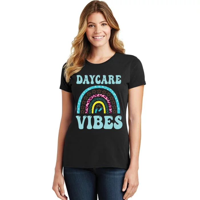 Cute Daycare Vibes Childcare Provider Teacher Appreciation Women's T-Shirt