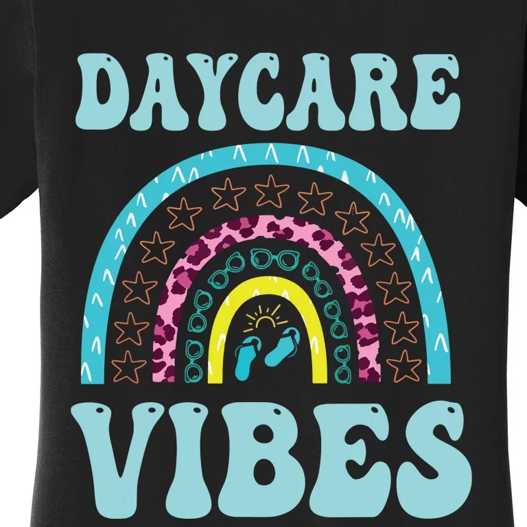 Cute Daycare Vibes Childcare Provider Teacher Appreciation Women's T-Shirt