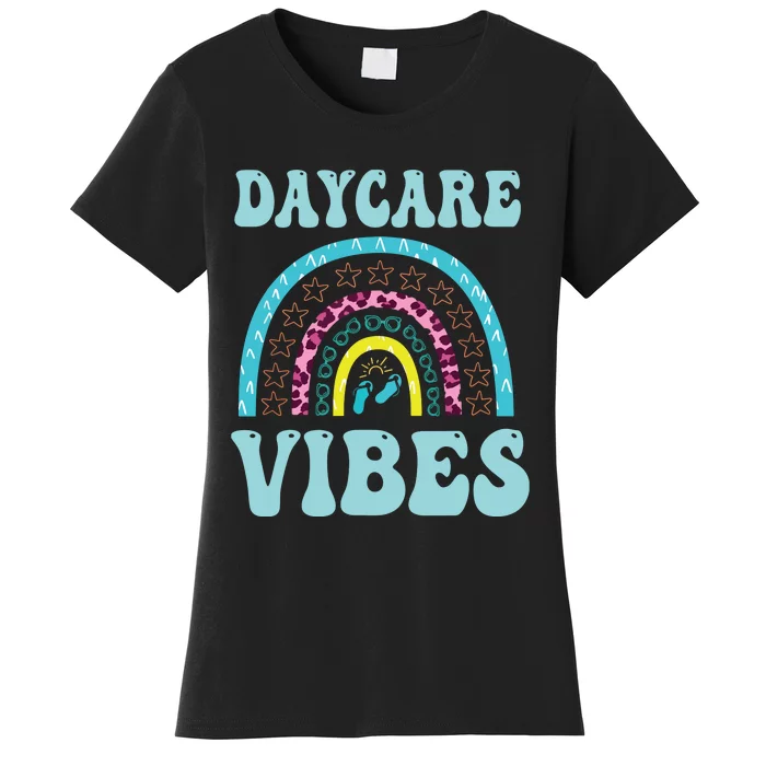 Cute Daycare Vibes Childcare Provider Teacher Appreciation Women's T-Shirt