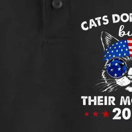 Cats DonT Vote But Their Moms Do Us Flag 2024 Election Dry Zone Grid Performance Polo