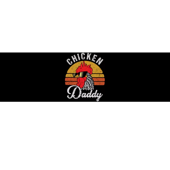 Chicken Daddy Vintage Style Chicken Dad Poultry Funny Farmer Bumper Sticker