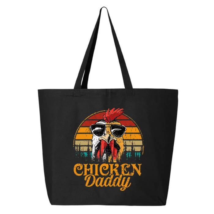 Chicken Daddy Vintage Poultry Farmer Funny Fathers Day 25L Jumbo Tote