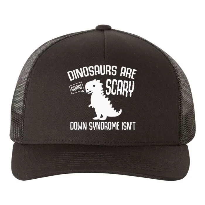 Cute Dinosaur World Down Syndrome Day Yupoong Adult 5-Panel Trucker Hat