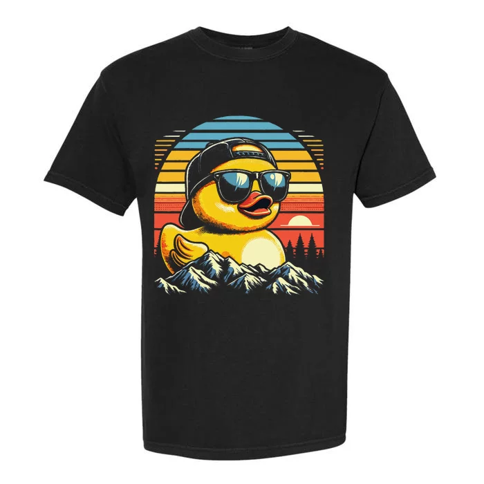 Cool Duck With Sunglasses Retro Funny Garment-Dyed Heavyweight T-Shirt