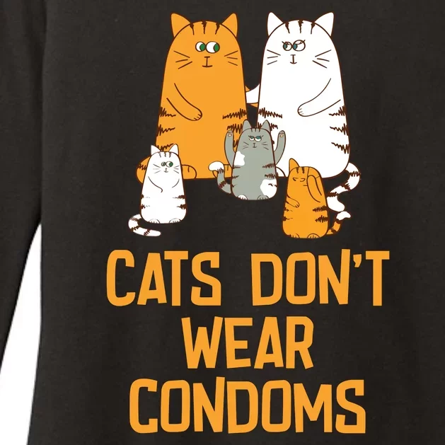 Cats DonT Wear Condoms Womens CVC Long Sleeve Shirt