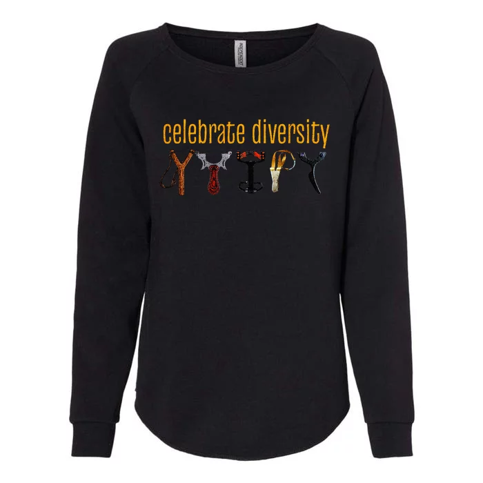 Celebrate Diversity with a Hilarious Slingshot Catapult Womens California Wash Sweatshirt