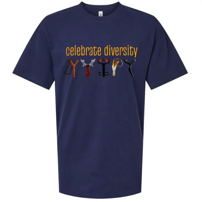 Celebrate Diversity with a Hilarious Slingshot Catapult Sueded Cloud Jersey T-Shirt