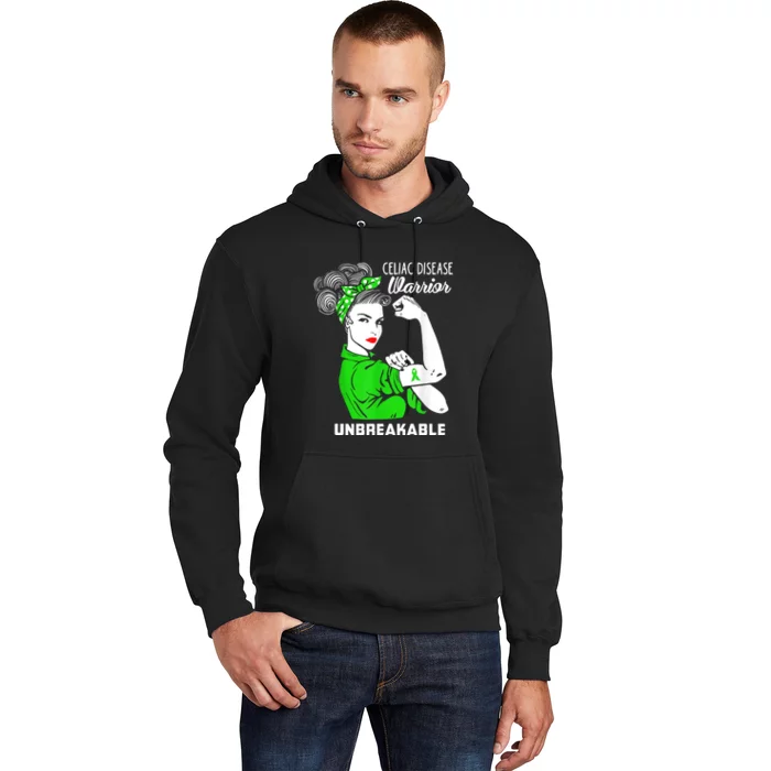 Celiac Disease Warrior Unbreakable Awareness Strong Cute Gift Hoodie