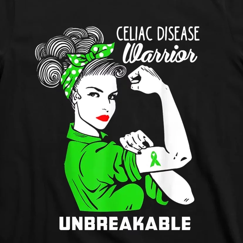 Celiac Disease Warrior Unbreakable Awareness Strong Cute Gift T-Shirt