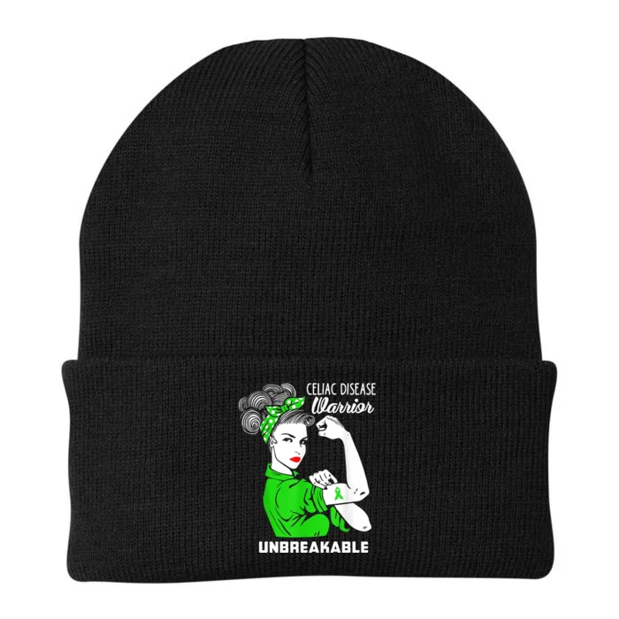 Celiac Disease Warrior Unbreakable Awareness Strong Cute Gift Knit Cap Winter Beanie