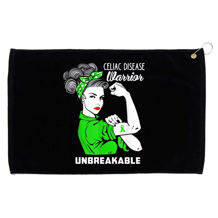 Celiac Disease Warrior Unbreakable Awareness Strong Cute Gift Grommeted Golf Towel