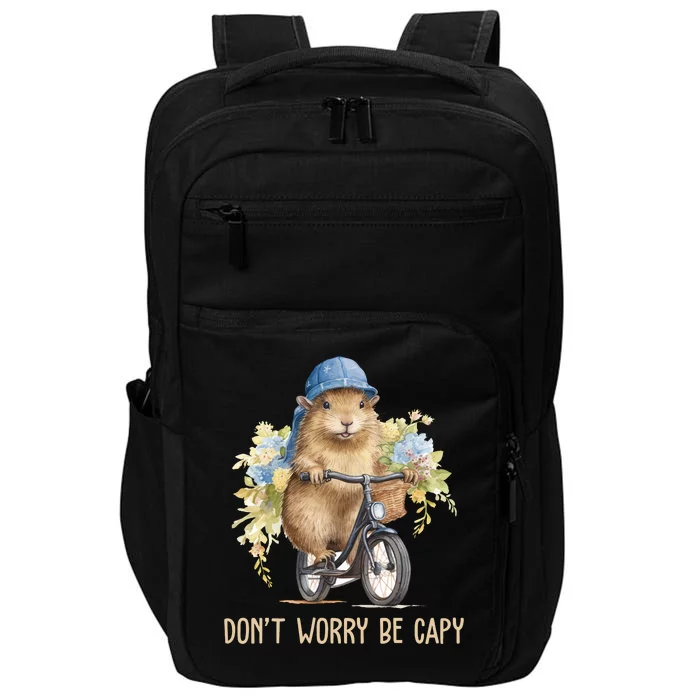 Capybara Dont Worry Be Capy Impact Tech Backpack