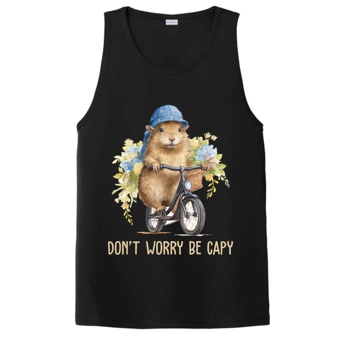 Capybara Dont Worry Be Capy Performance Tank