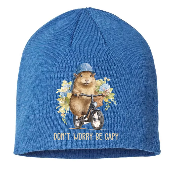 Capybara Dont Worry Be Capy 8 1/2in Sustainable Knit Beanie