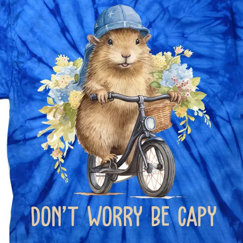 Capybara Dont Worry Be Capy Tie-Dye T-Shirt