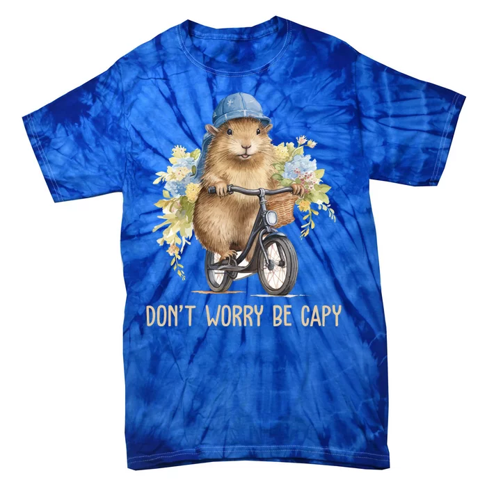 Capybara Dont Worry Be Capy Tie-Dye T-Shirt