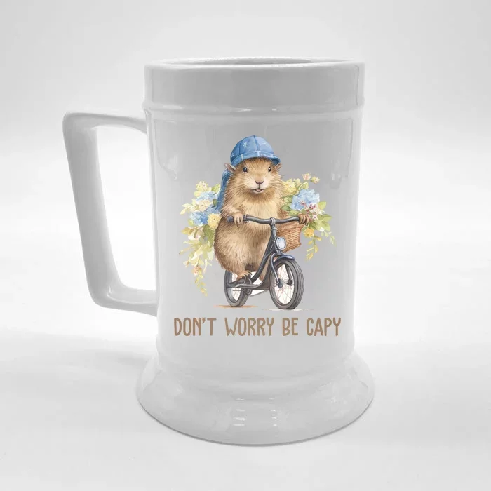 Capybara Dont Worry Be Capy Front & Back Beer Stein