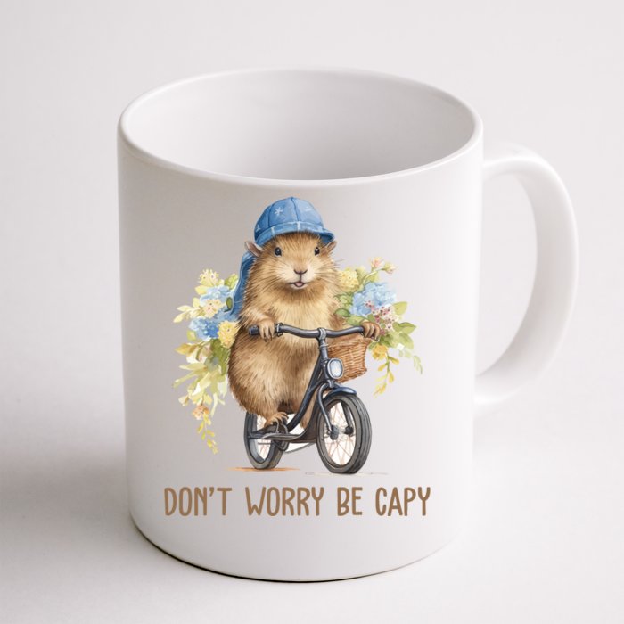 Capybara Dont Worry Be Capy Front & Back Coffee Mug