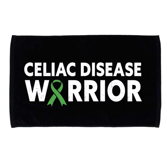 Celiac Disease Warrior Awareness Month Light Green Ribbon Gift Microfiber Hand Towel