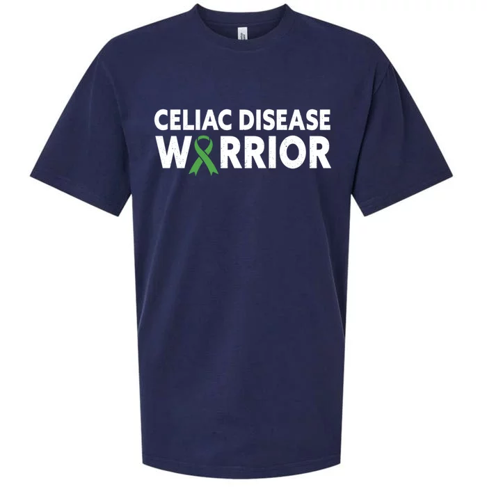 Celiac Disease Warrior Awareness Month Light Green Ribbon Gift Sueded Cloud Jersey T-Shirt