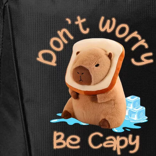 Capybara Dont Worry Be Capy Distressed Capybara Lovers Cute Animal Gift City Backpack