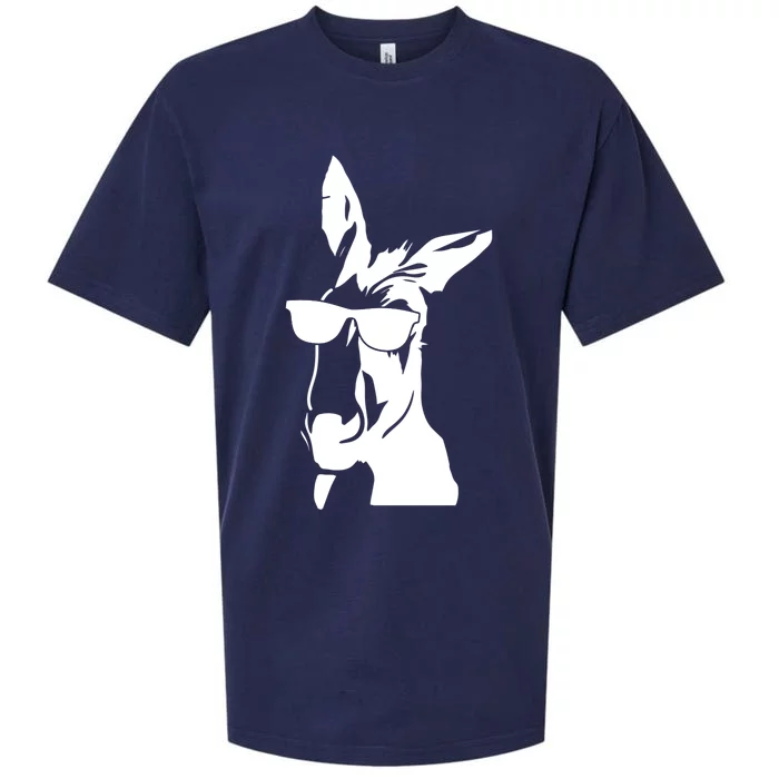 Cool Donkey With Sunglasses For Men Women Kids Boys Girls Gift Sueded Cloud Jersey T-Shirt