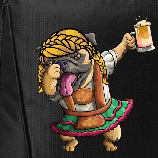 Cool Dabbing With Dog Holding Beer Cup Gift Oktoberfest Gif Gift City Backpack