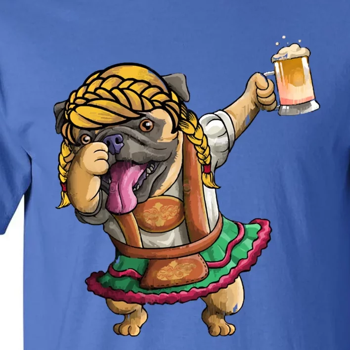 Cool Dabbing With Dog Holding Beer Cup Gift Oktoberfest Gif Gift Tall T-Shirt