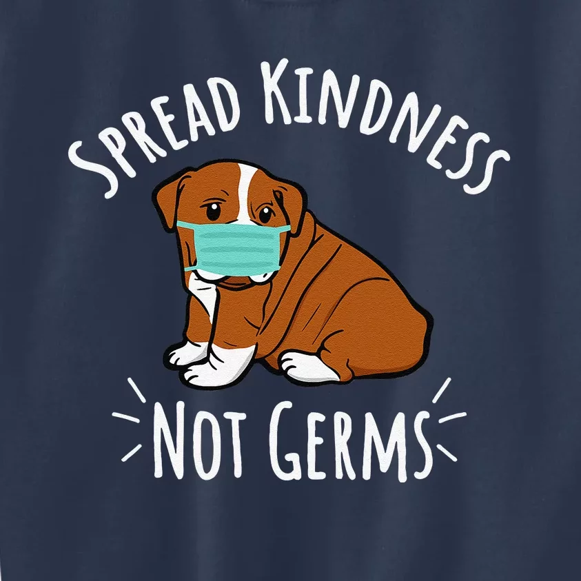 Cute Dog With Face Mask Unity Day Spread Kindness Not Germs Kids Sweatshirt