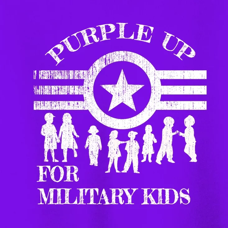 Cool Distressed Wear Purple Military Children Toddler T-Shirt